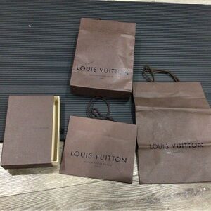 Louis Vuitton Brown Gift Bags and Gift Box Collection